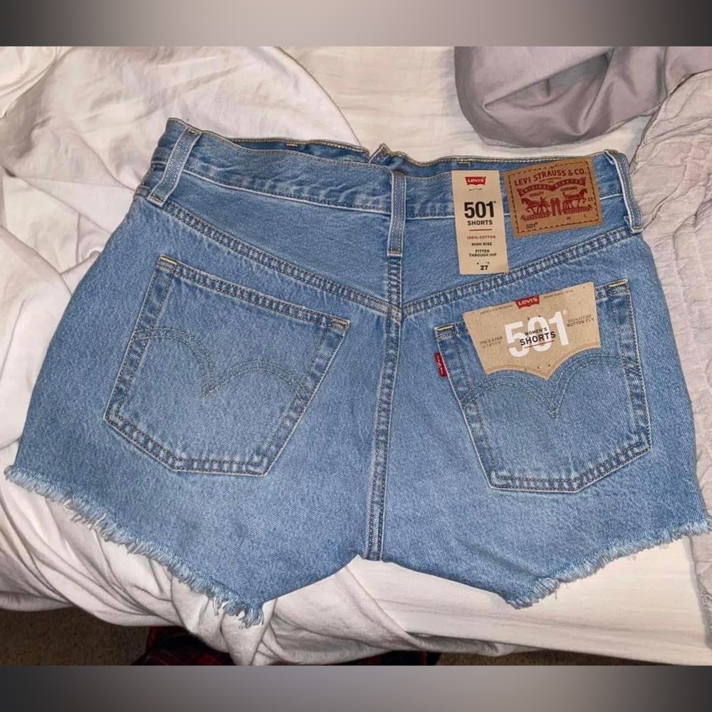 Levi’s 501 high rise jean shorts